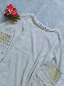 Miss Chase Off white Stylish Top