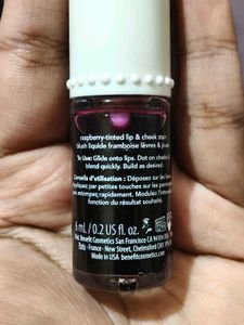 benefit lip and cheek tint - raspberry