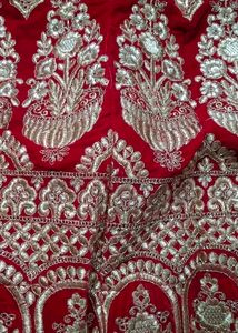 Red Embroidered Lehenga Choli