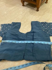 SALE!! Royal Pearl Beaded Embellished Grey Saree