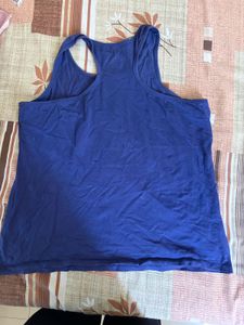 Blue Racerback Tank Top