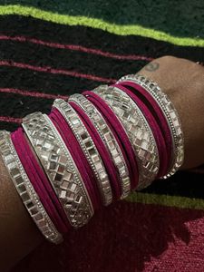 Exquisite Mirror Work Bangles