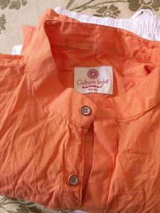 Orange Men's Kurta