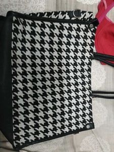 Houndstooth Crossbody Bag