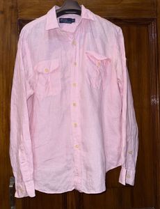 Polo Ralph Lauren Pink Linen Shirt