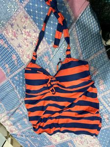 Striped Bikini Top