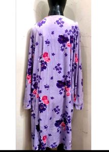 Winter Night Dress For Women Free Size/ Length 40