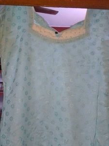Light Blue Kurta Set with beautiful Dupatta