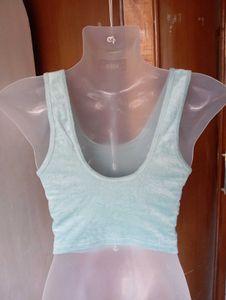 Mint Green Cropped Tank Top