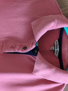 Peach colour Polo T-shirt women