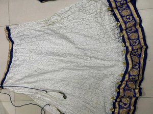 Elegant White Embroidered Lehenga