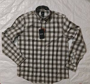 BOSS Plaid Button-Down Shirt