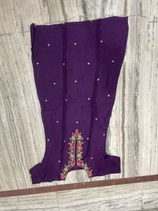 Elegant Purple Embroidered Kurta Set