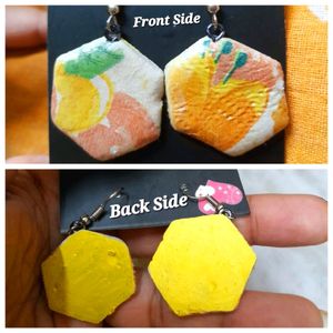 Funky Fruit Slice Earrings