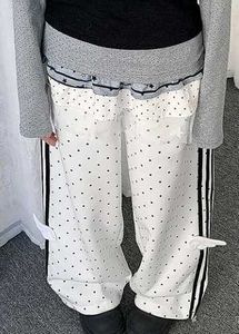 y2k baggy stripe Polka Dot Wide Leg