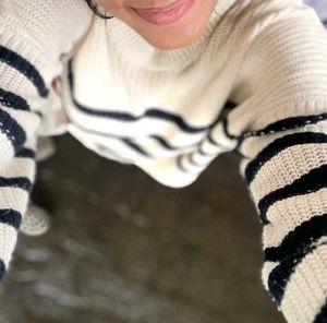 Striped Knit Sweater