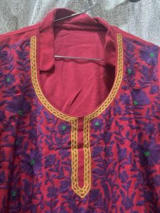 Embroidered woollen suit