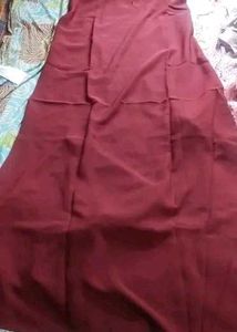 Elegant Maroon Abaya Dress