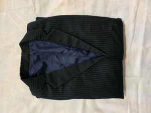 Men's Pinstripe Double-Breasted Blazer
