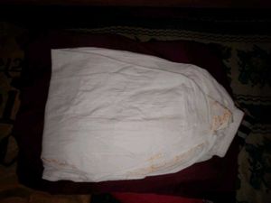 White Embroidered Dhoti Pants 2-4years