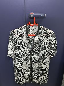 Unique Skull Print Bomber Jacket