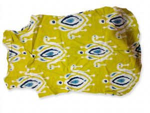 Vibrant Yellow Printed Sleeveless Kurta