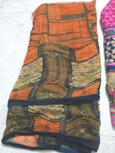 Vibrant Printed Saree