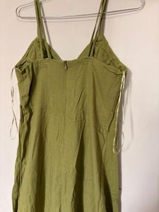 Olive Green Wide Leg Jumpsuit