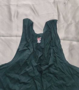 Dark Green Sleeveless Top