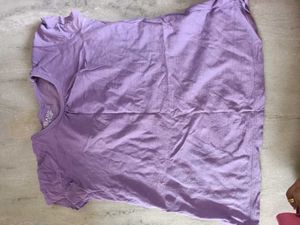 Purple Top with 3/4th pant