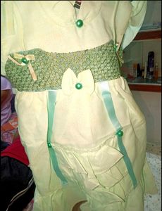 Brand New Green Colour Girls Kids Frock