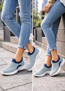 Comfortable Knit Slip-On Sneakers
