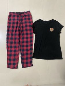 Comfy Plaid Pajama Set