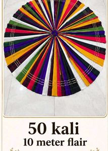 10 mtr gher Vibrant Multi-Color Ethnic Skirt