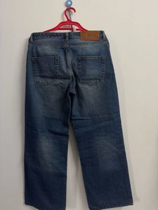 Classic Blue Wide Leg mid waist jeans