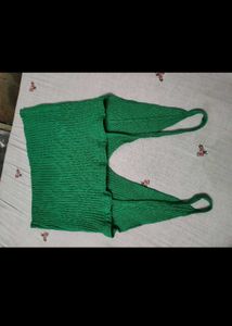 V-Neck Ribbed Knit Tank Top