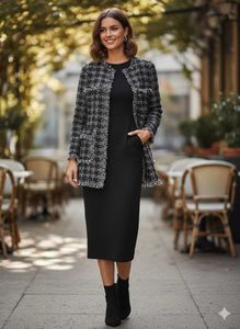 Zara Tweed Fringe Jacket