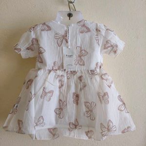 Adorable Butterfly Print Dress for Girls