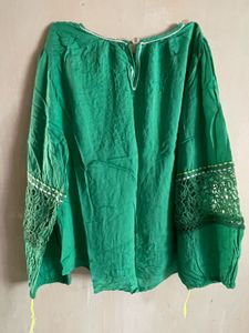 Beautiful Green Lace Top