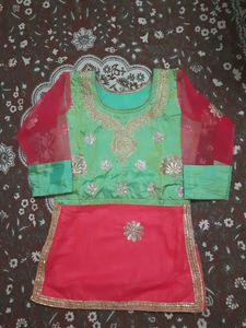 Beautiful Green Lehenga Choli With Dupatta