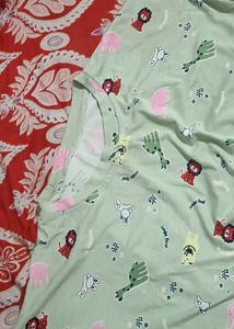 Cartoon Print Twist-Knot T-Shirt