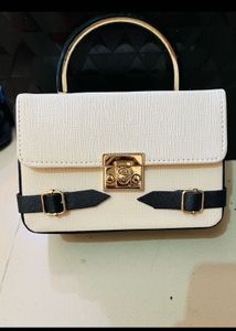 Chic White & Black Shoulder Bag new wdtag