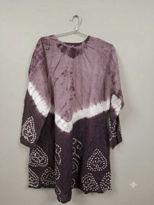 cotton bandhej kurta