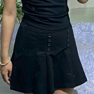 Women Black Mini Skirt