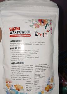Vanilla body oil + chocolate wax powder