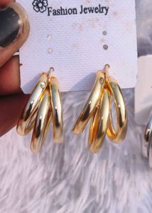 Korean Earrings Studs Golden And Silver Colour