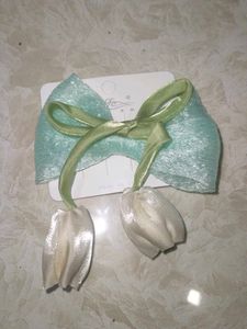 Cute Bow Hair Clip with Tassel
