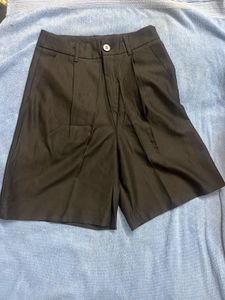 Black Culottes Shorts