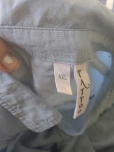 Light Blue Beaded Angel Wing Shirt