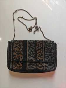 Vintage Beaded Clutch Bag